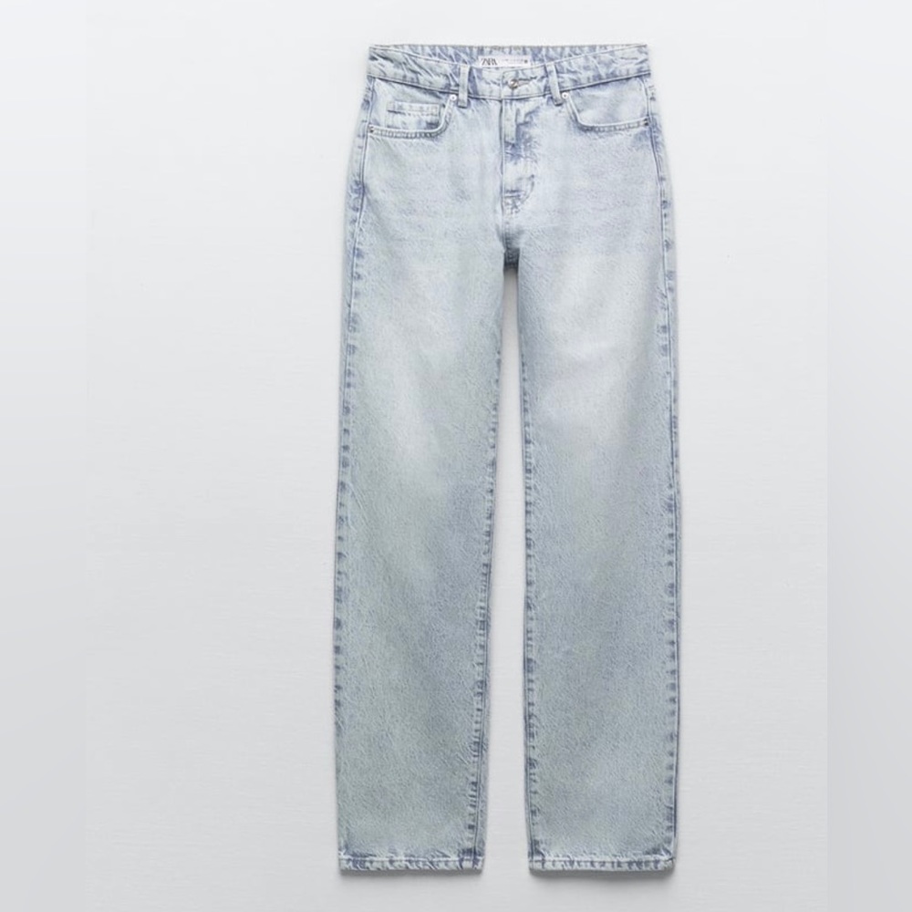 ZARA HIGH-WAISTED LONG LENGTH SLIM JEANS NWT US2